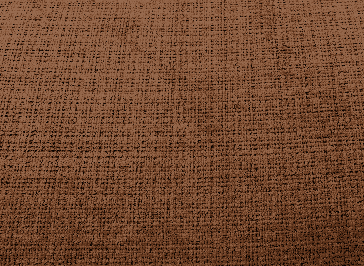 Canapé d'angle convertible avec coffre en velours chiné terracotta MAHLONE - Angle droit