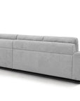 Canapé d'angle convertible ouverture express en tissu gris AGATHE - Angle droit