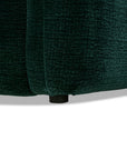 Canapé d'angle en velours tissé vert sapin avec dossier réglable ADONIS - Angle gauche