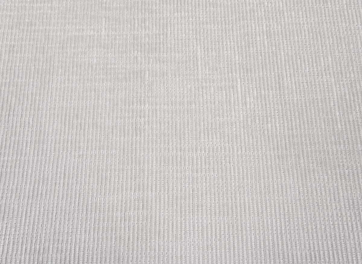 Canapé panoramique convertible avec coffre en velours chiné beige MARIANO- Angle gauche