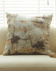 Coussin beige à motifs marrons 45x45 cm CASA