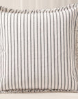 Coussin blanc à rayures noires 45x45 cm TALINA