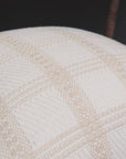 Coussin blanc et beige à carreaux 45x45 cm WARMY