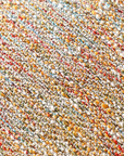 Coussin orange en tweed avec ponpons 45x45 cm POPINE
