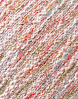 Coussin rose en tweed avec ponpons 45x45 cm POPINE