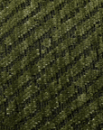 Coussin vert olive à rayures et surpiqûres noires 45x45 cm ZIGGY