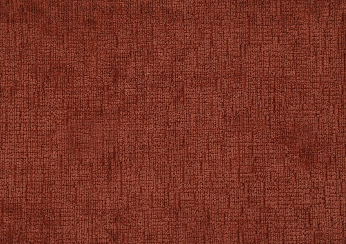 Fauteuil relax pivotant en velours chiné terracotta LISON