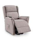 Fauteuil releveur relax en tissu beige à commande électrique PETER