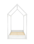 Lit cabane en bois blanc 90 x 190 cm POPY