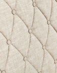 Lit double avec 4 tiroirs en lin beige 160x200 cm LEANDRE