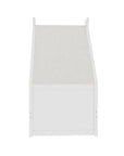 Lit gigogne cabane en bois blanc 90 x 190 cm LIMEO