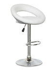 Lot de 2 tabourets de bar blanc JETI