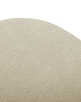 Pouf en velours tissé beige IMENIA