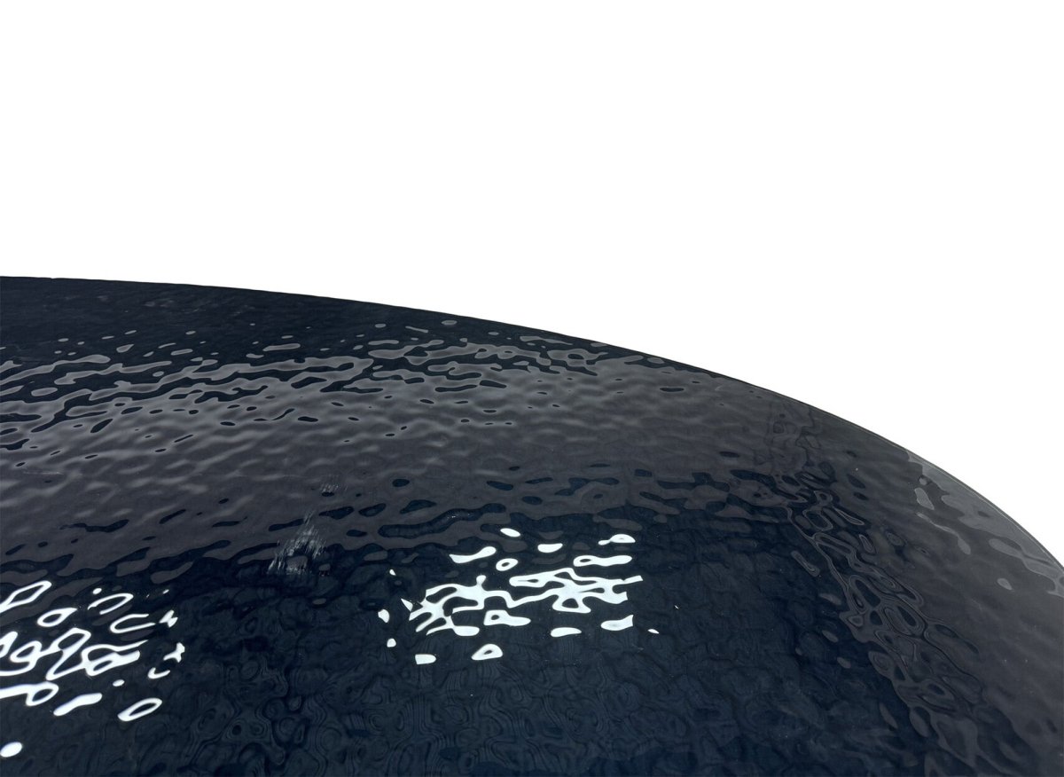 Table à manger en verre trempé noire 10 personnes 240cm CELIA