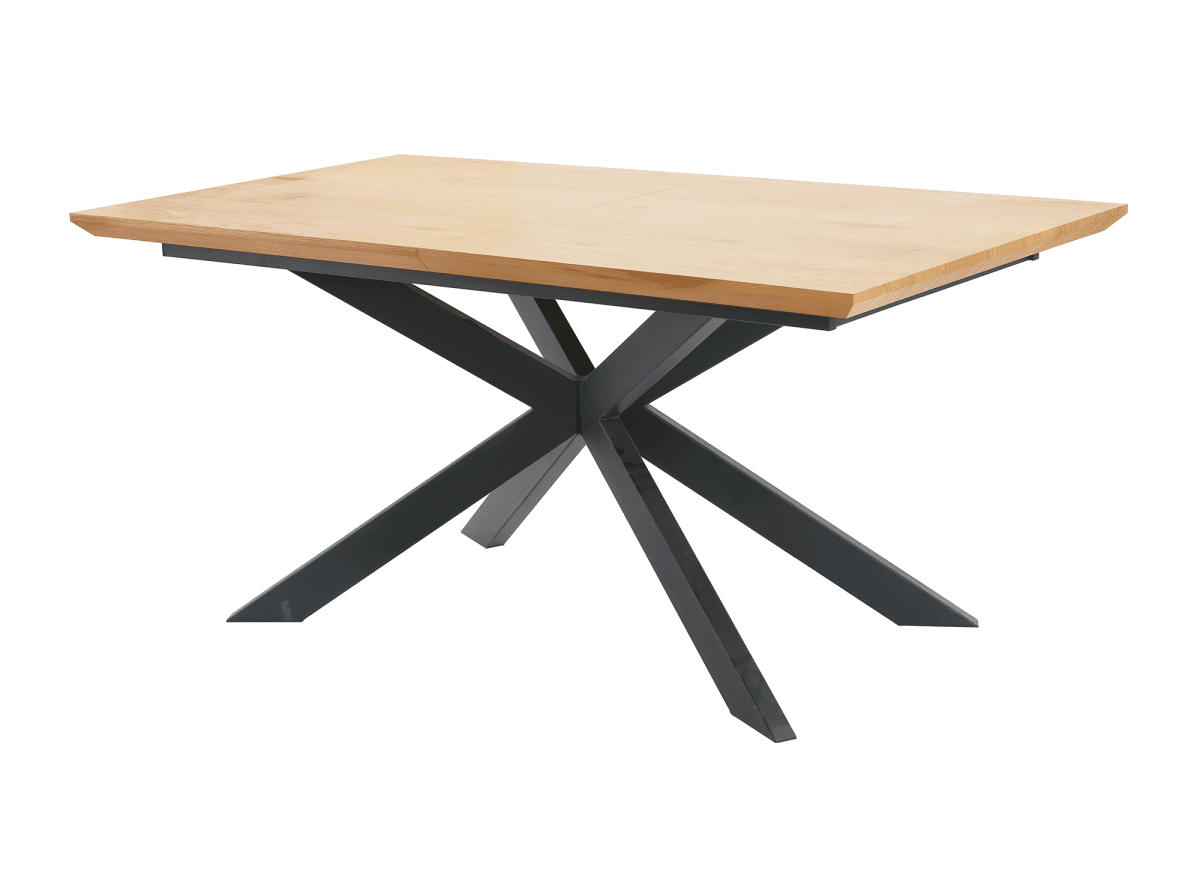 Table à manger extensible couleur bois 10 personnes 160-200 cm ODINE