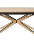 Table à manger extensible effet bois 10 personnes 160-220 cm OXANE