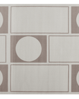 Tapis à formes géométriques beige et marron 200 x 290 cm SIENNA