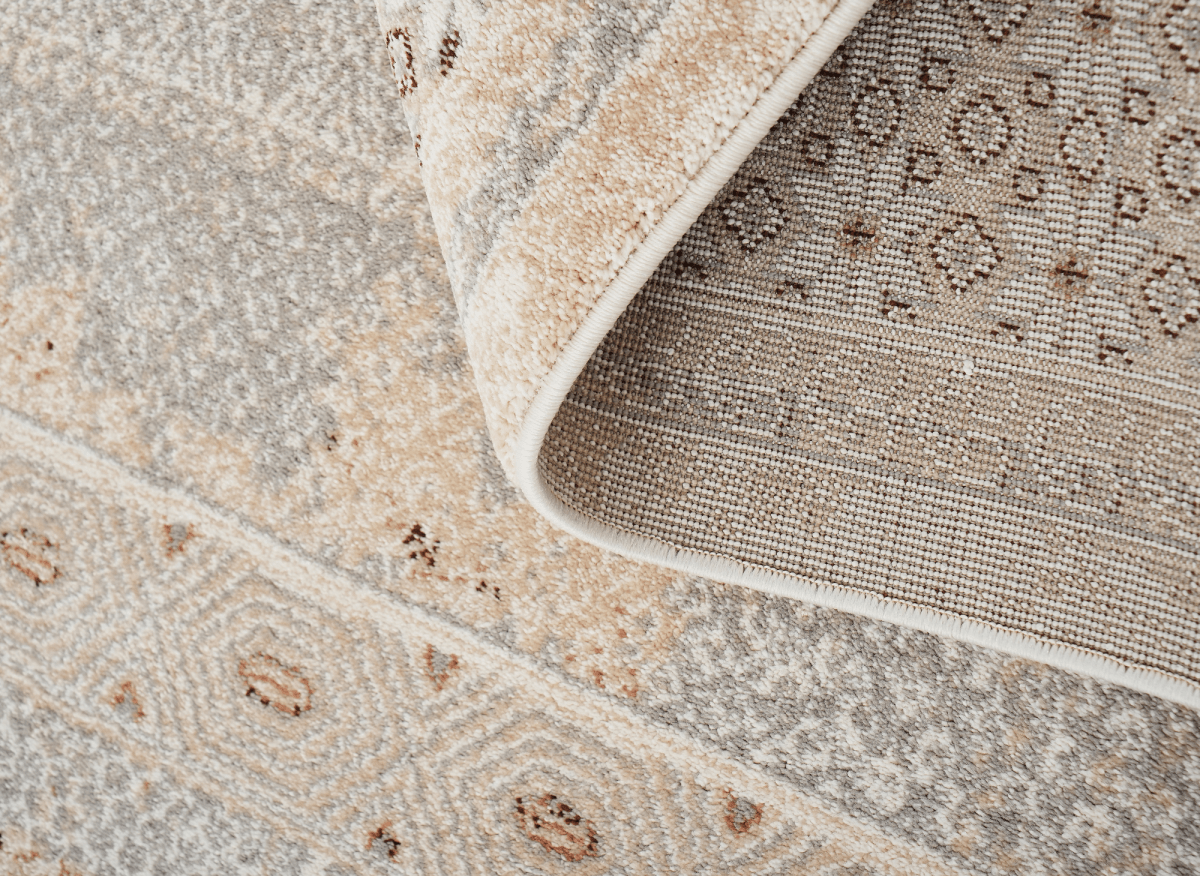 Tapis à motifs orientaux beige et marron 200 x 290 cm LUMA
