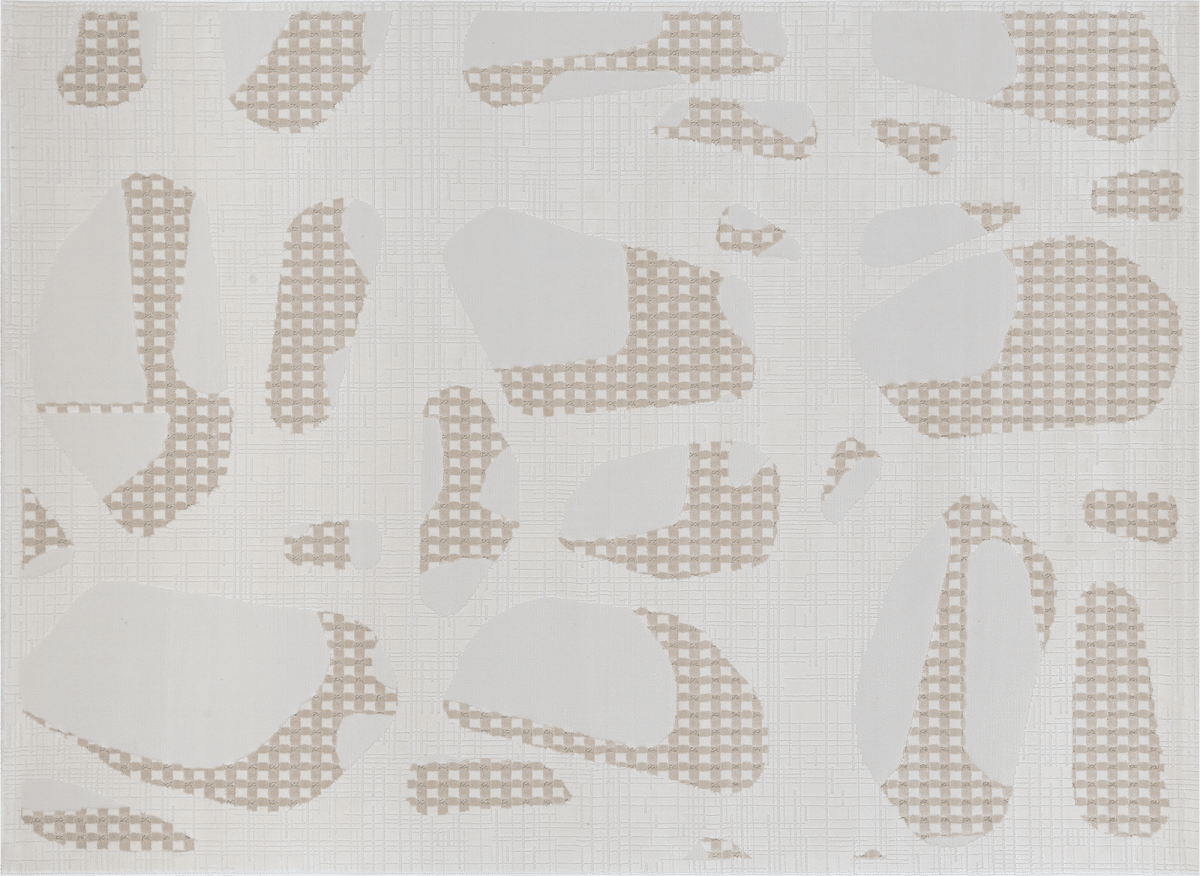 Tapis beige à motifs 200 x 290 cm BRUME