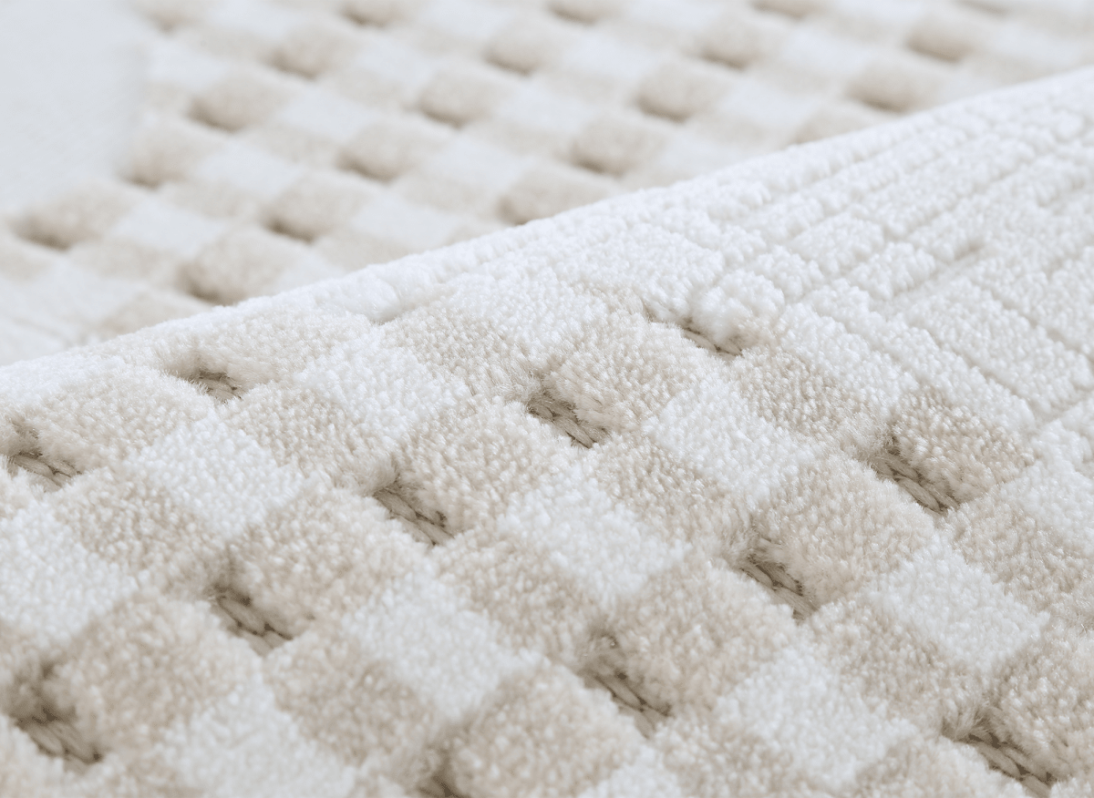 Tapis beige à motifs 200 x 290 cm BRUME