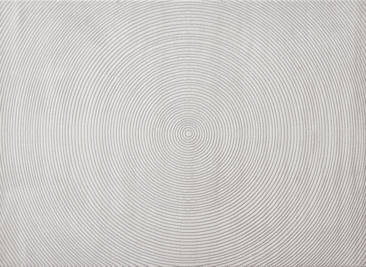 Tapis beige à motifs circulaires 200 x 290 cm BODRUM