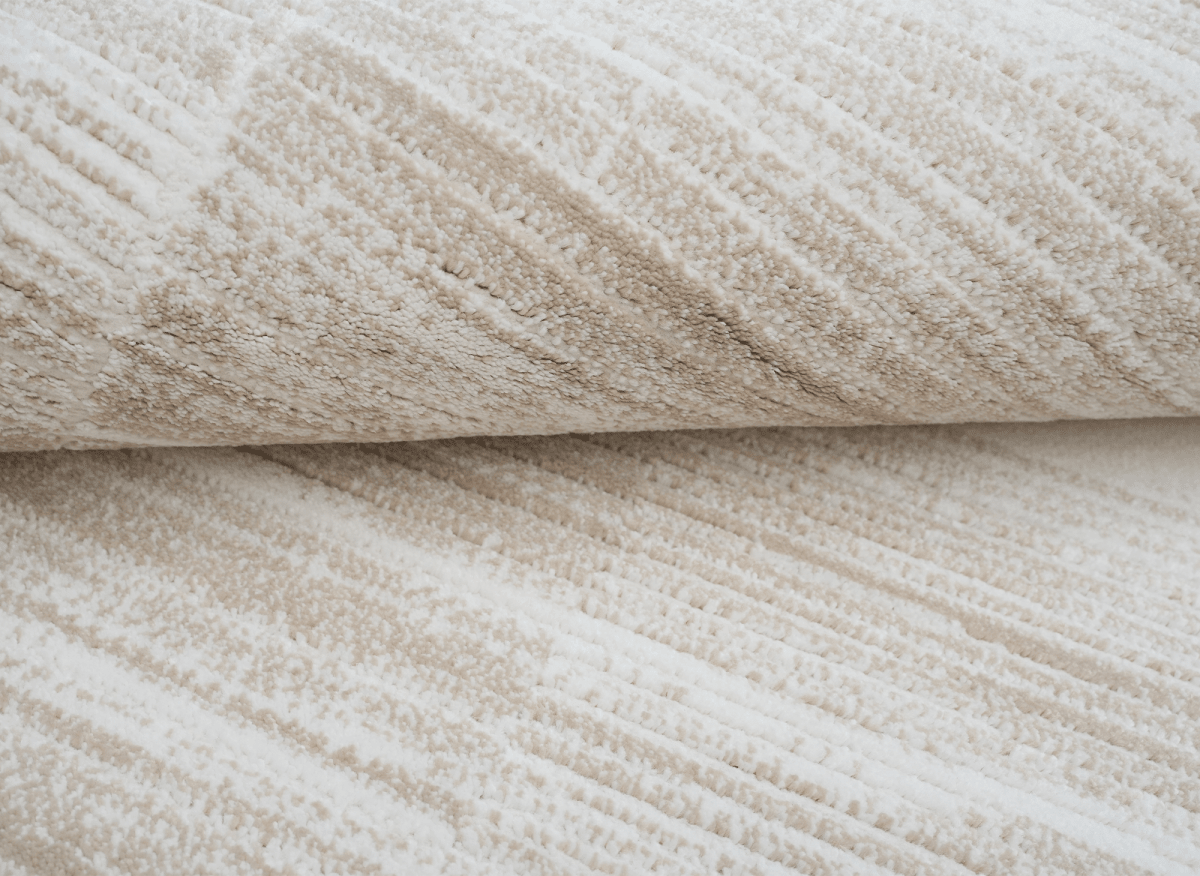 Tapis beige à motifs rectangulaires 160 x 230 cm NOMADE