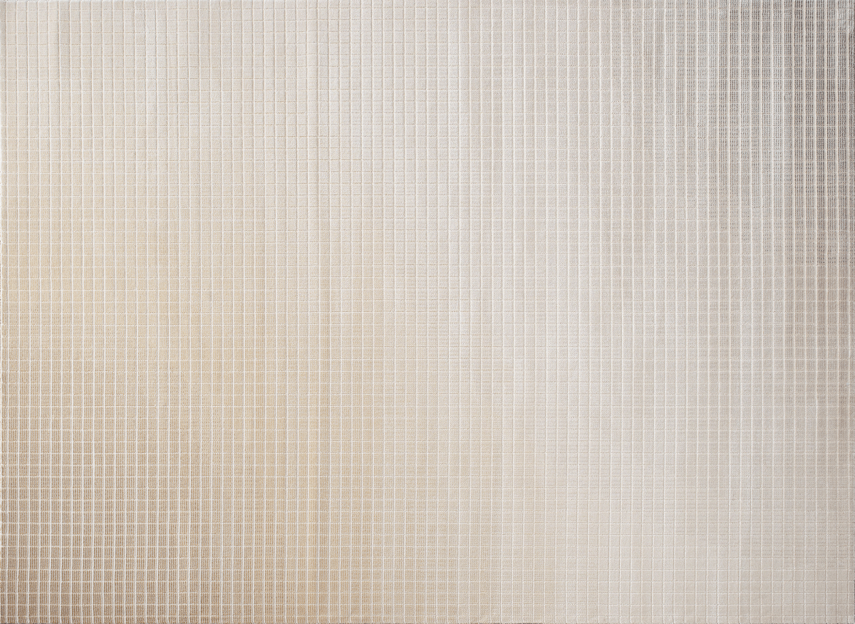 Tapis beige à petits carreaux 160 x 230 cm TALO