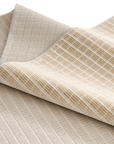 Tapis beige à petits carreaux 160 x 230 cm TALO
