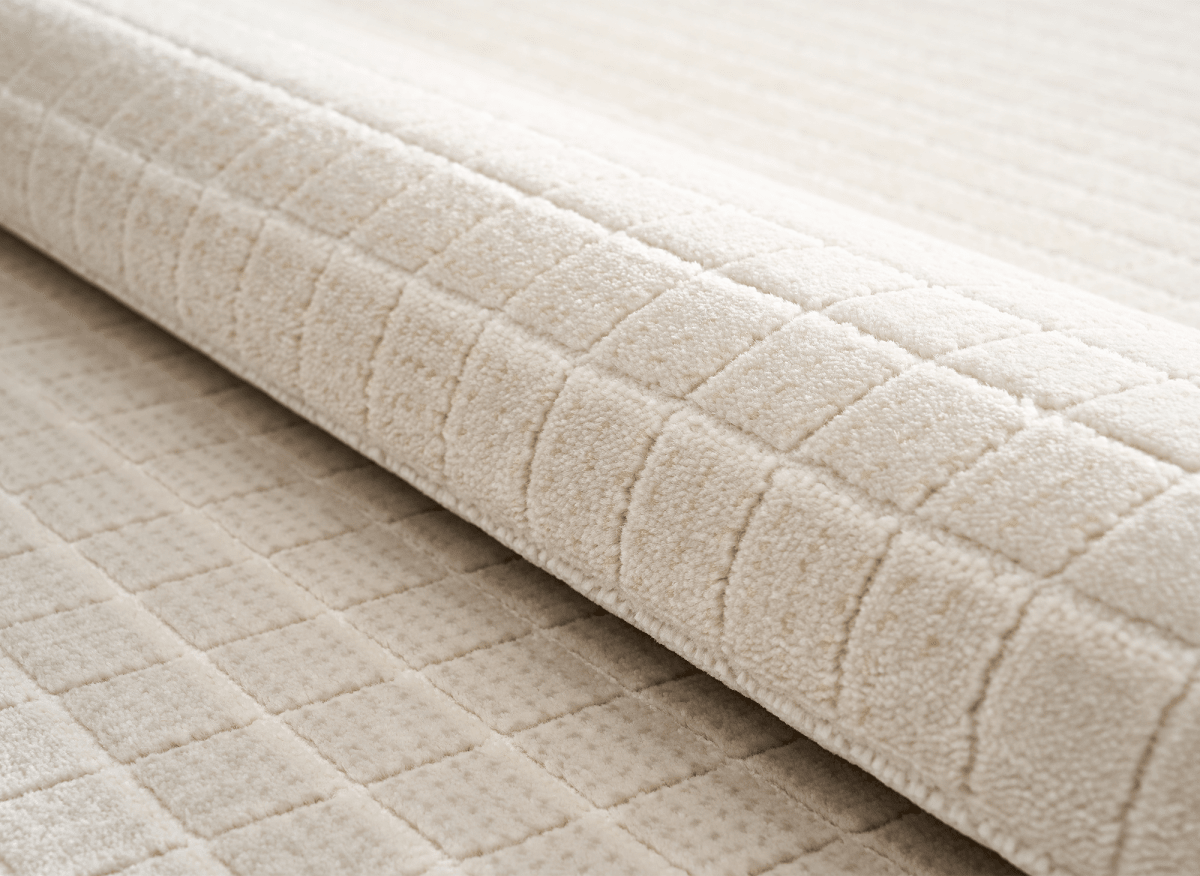 Tapis beige à petits carreaux 200 x 290 cm TALO