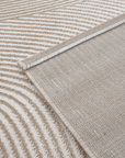 Tapis beige et blanc motif organique 160 x 230 cm SAND
