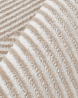 Tapis beige et blanc motif organique 200 x 290 cm SAND