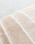 Tapis beige et gris à motifs blancs 200 x 290 cm PORTO