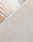 Tapis beige et gris à motifs blancs 200 x 290 cm PORTO