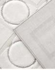 Tapis blanc écru à formes géométriques 154 x 230 cm KAELIES