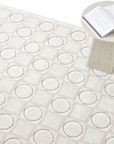 Tapis blanc écru à formes géométriques 192 x 290 cm KAELIES