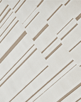Tapis blanc écru à lignes asymétriques beiges 160 x 230 cm AYLAN