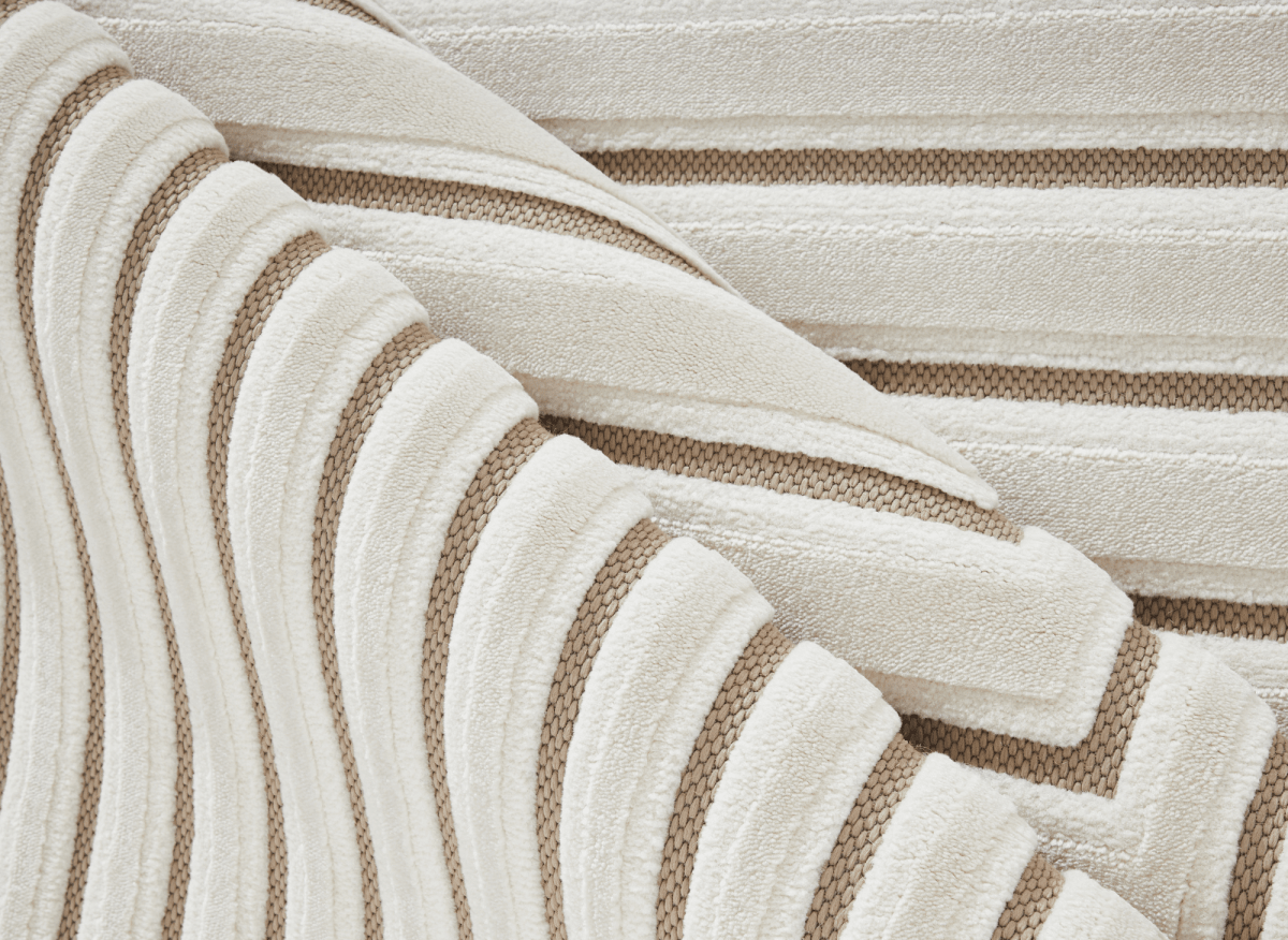 Tapis blanc écru à motifs chevrons  160 x 230 cm AMELIO