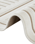 Tapis blanc écru à motifs chevrons  160 x 230 cm AMELIO