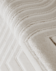 Tapis blanc écru à motifs chevrons  160 x 230 cm AMONA