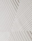 Tapis blanc écru à motifs chevrons  200 x 290 cm AMONA