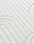 Tapis blanc écru à relief géométriques 154 x 230 cm AFINA