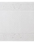 Tapis blanc écru effet moulure parisienne 192 x 290 cm CESAR