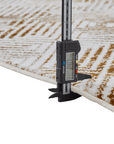 Tapis géométrique beige et marron 200 x 290 cm CARAMEL