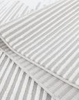 Tapis gris à lignes asymétriques 160 x 230 cm VENISE