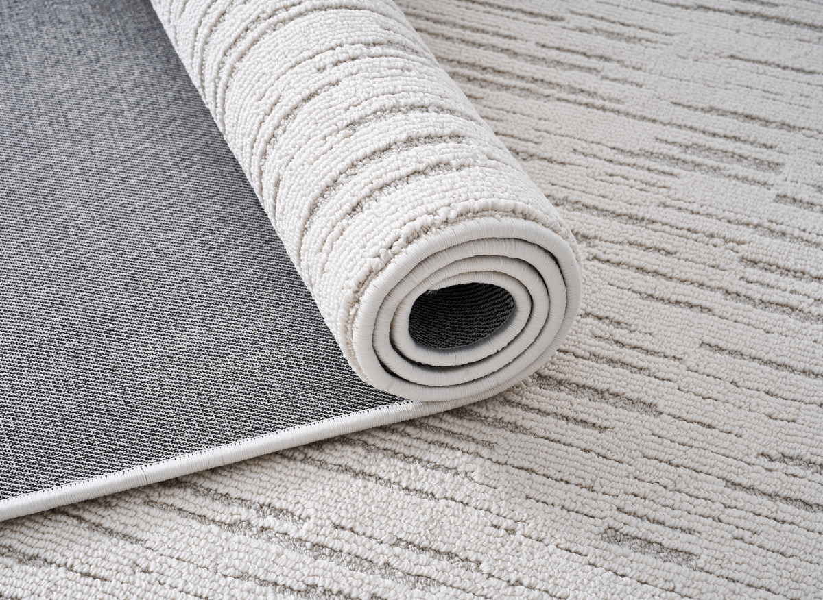 Tapis gris à motifs 160 x 230 cm BRIDGE
