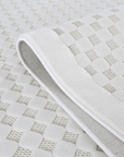 Tapis gris à motifs carreaux 160 x 230 cm MATILA