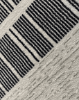 Tapis gris à motifs de bandes 200 x 290 cm TILLEUL