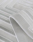 Tapis gris à motifs de lignes 160 x 230 cm PERTONA