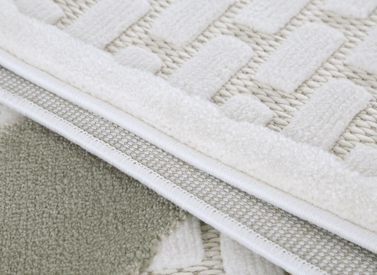 Tapis gris à motifs écailles 200 x 290 cm OLERA