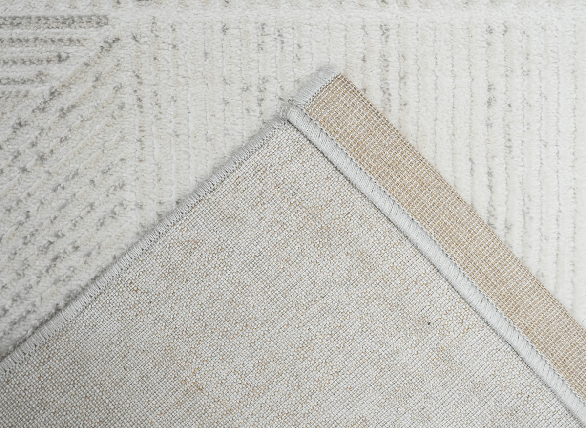 Tapis gris à motifs géométriques 160 x 230 cm BALSA